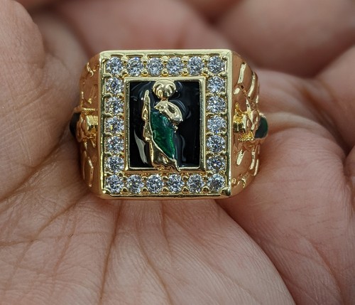 Gold plated saint jude ring - jude,