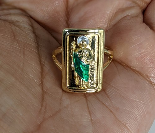 Gold plated saint - gold,