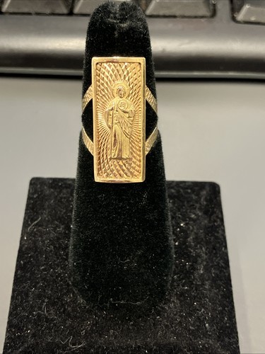 10k gold san judas ring - san,